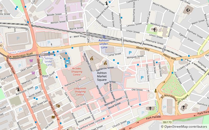 Ashton Town Hall location map