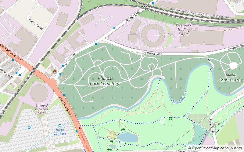 Philips Park location map
