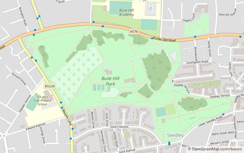 Buile Hill Park location map