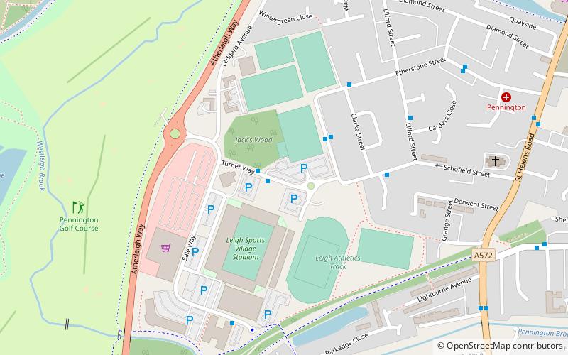 Leigh Sports Village location map