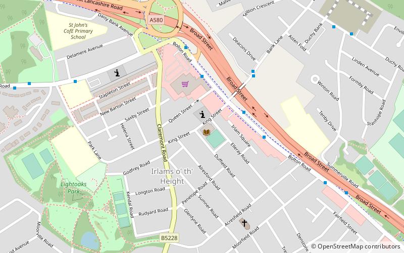 irlams o th height manchester location map