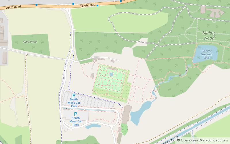 worsley new hall tyldesley location map