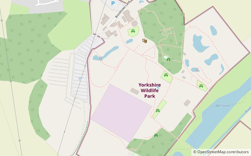 Yorkshire Wildlife Park location map