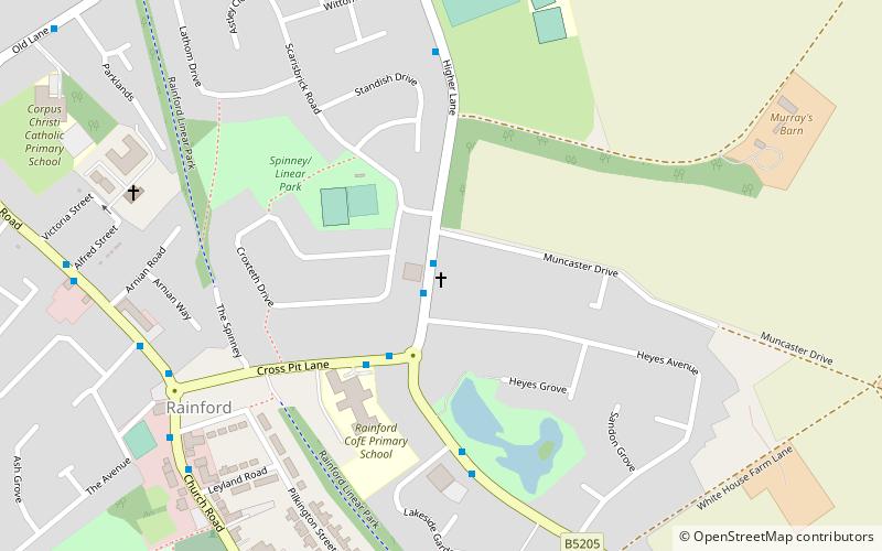 Rainford College location map