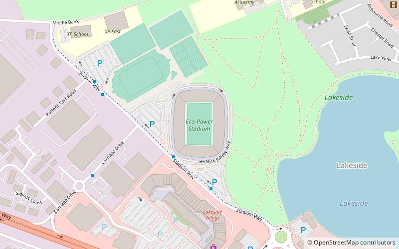 Keepmoat Stadium location map