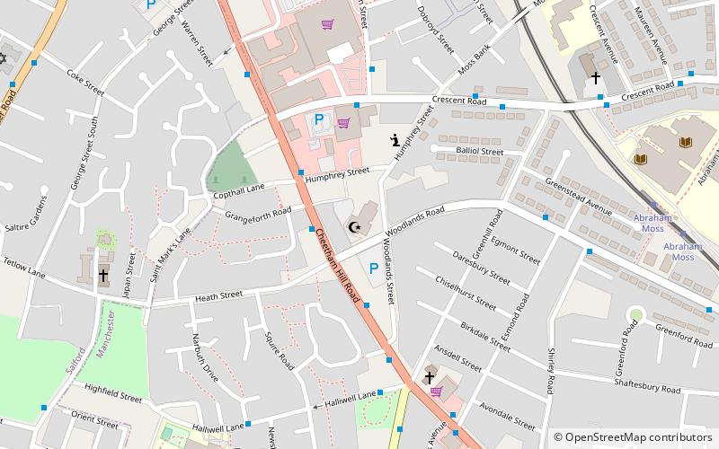 North Manchester Jamia Mosque location map