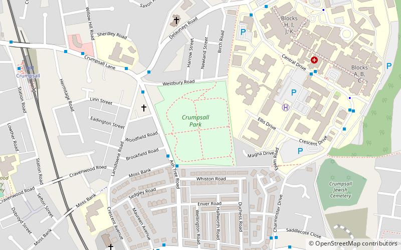 Crumpsall Park location map