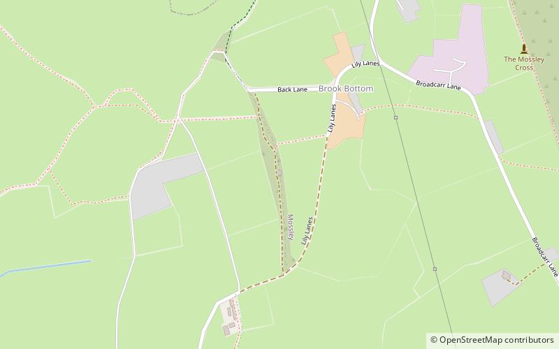 Hartshead Pike location map