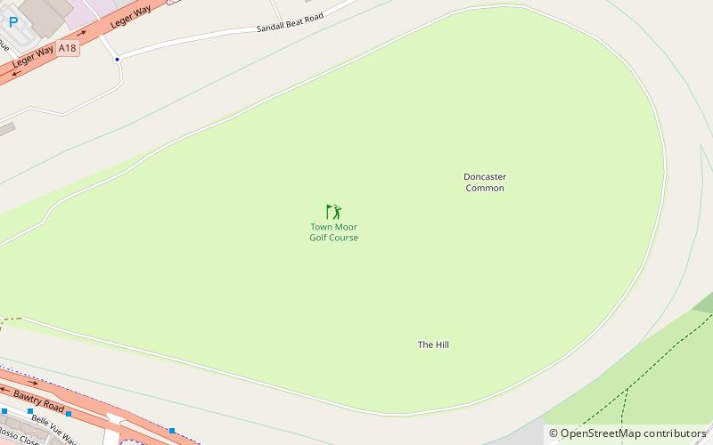 Doncaster Racecourse location map