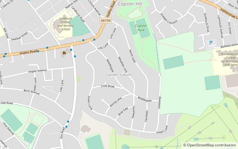 garden suburb oldham location map