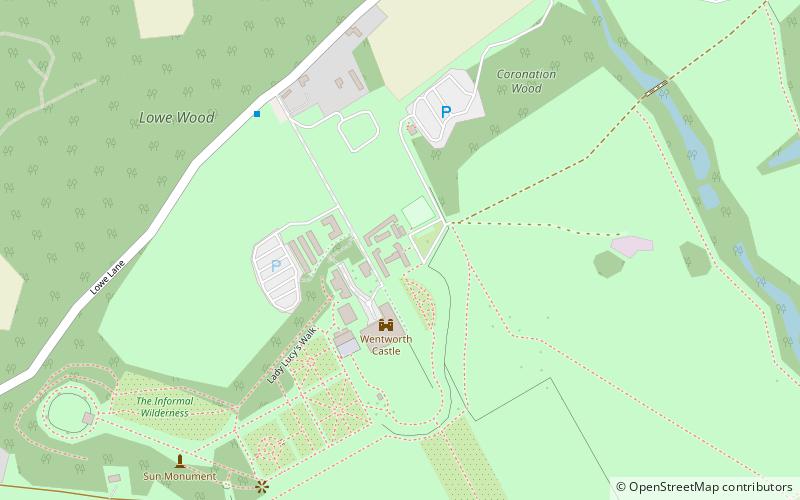 Wentworth Castle Gardens location map