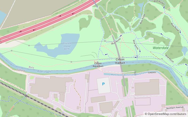 Clifton Aqueduct location map