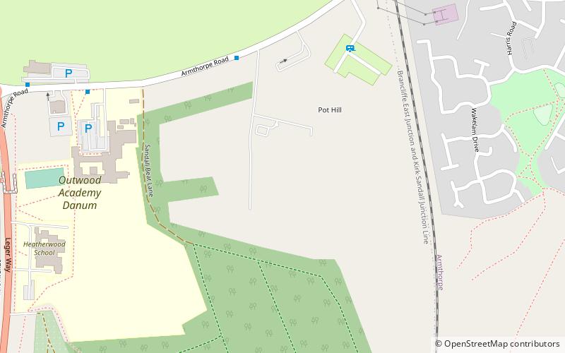 Castle Park rugby stadium location map