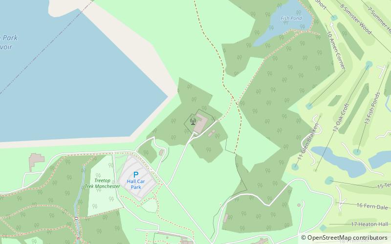 Heaton Park BT Tower location map