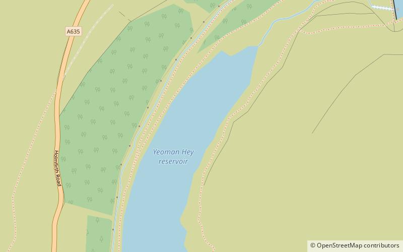 Yeoman Hey Reservoir location map