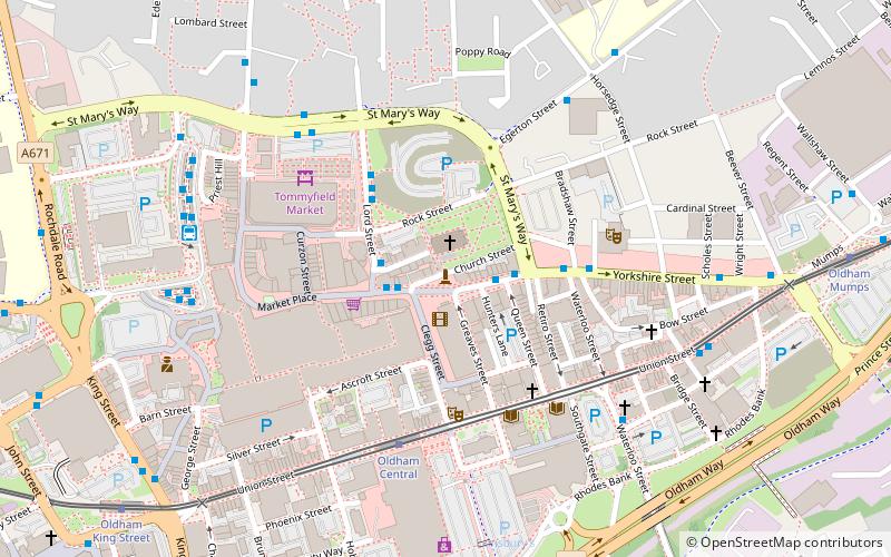 Oldham War Memorial location map