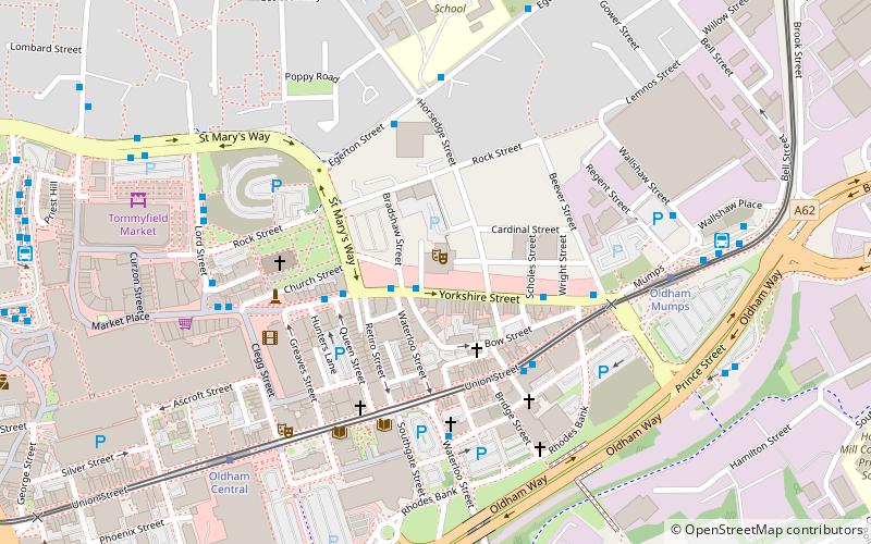 oldham coliseum theatre location map