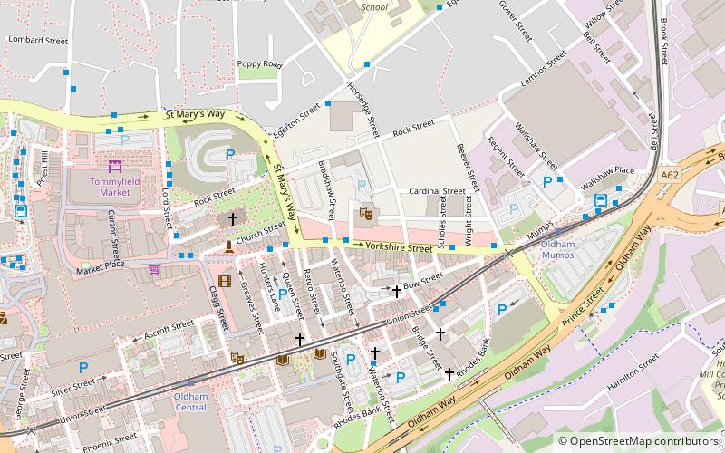 Oldham Coliseum Theatre location map