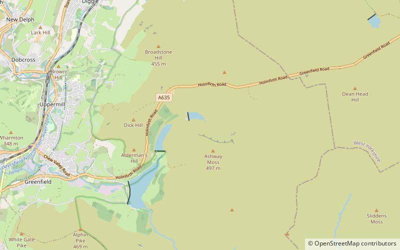 Saddleworth Moor location map