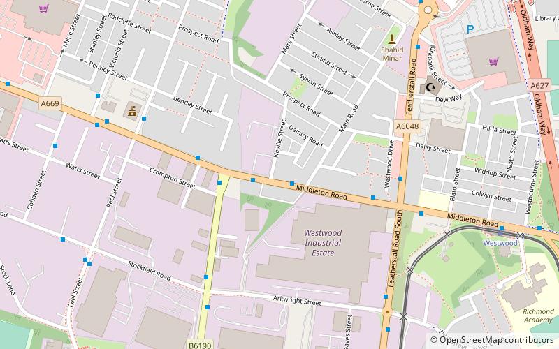 Westwood Moravian Church location map