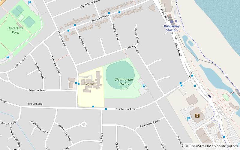 sports ground cleethorpes location map