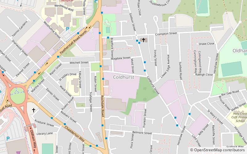 Coldhurst location map