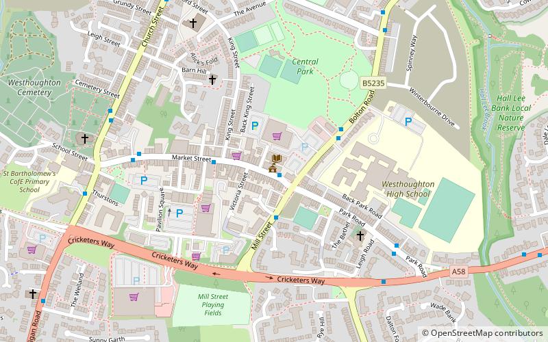 Westhoughton Town Hall location map