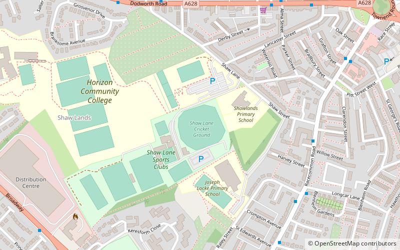 Shaw Lane location map