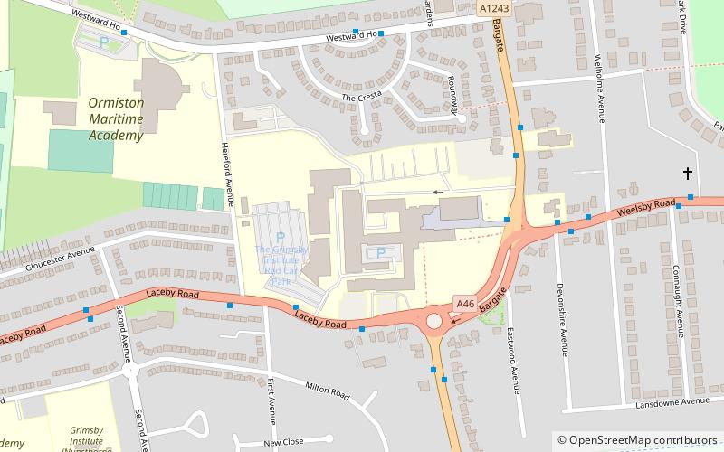 Grimsby Institute of Further & Higher Education location map