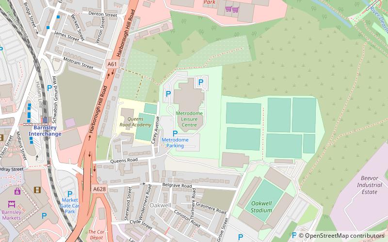 Barnsley Metrodome location map