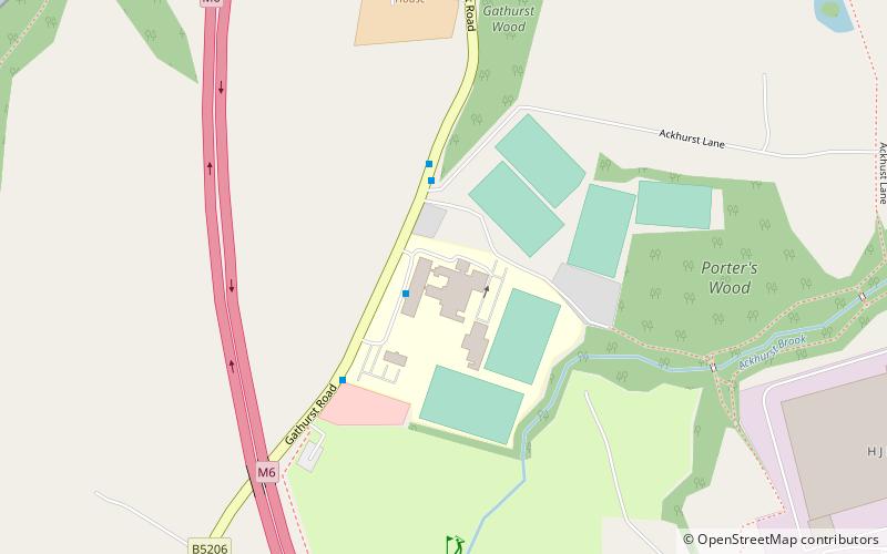 St John Rigby College location map