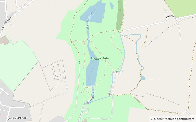 Strinesdale Reservoir location map