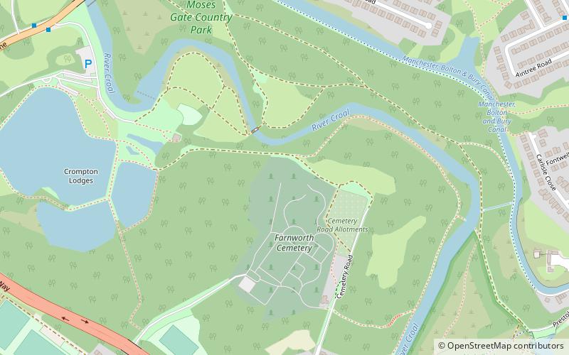 Moses Gate Country Park location map