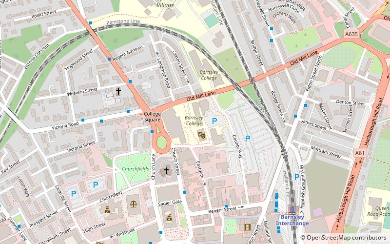 Barnsley College location map