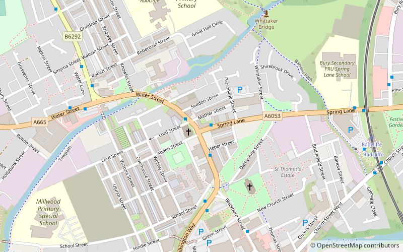 Radcliffe Town Hall location map