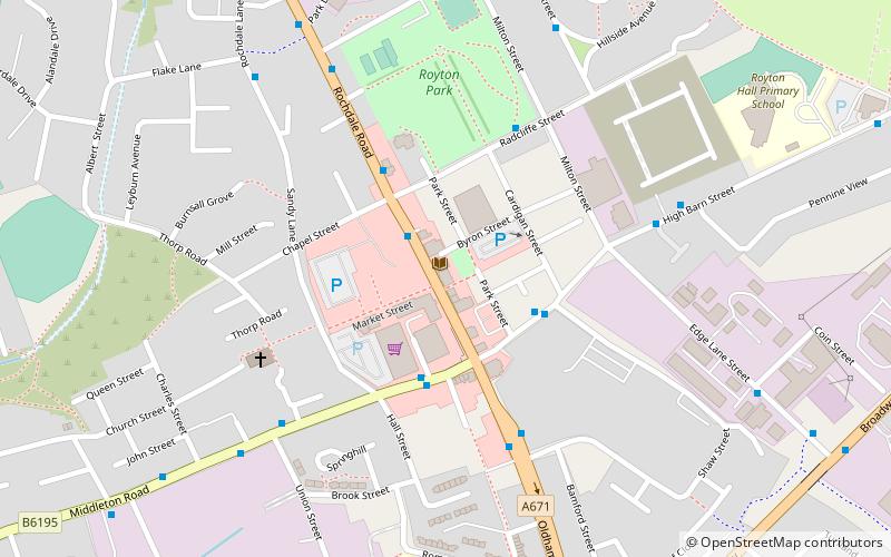Royton Town Hall location map