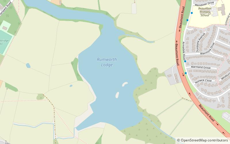 Rumworth Lodge Reservoir location map