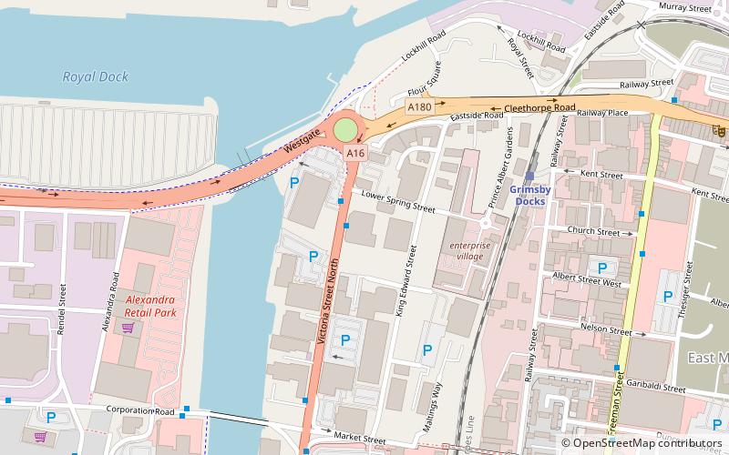 Victoria Street North drill hall location map
