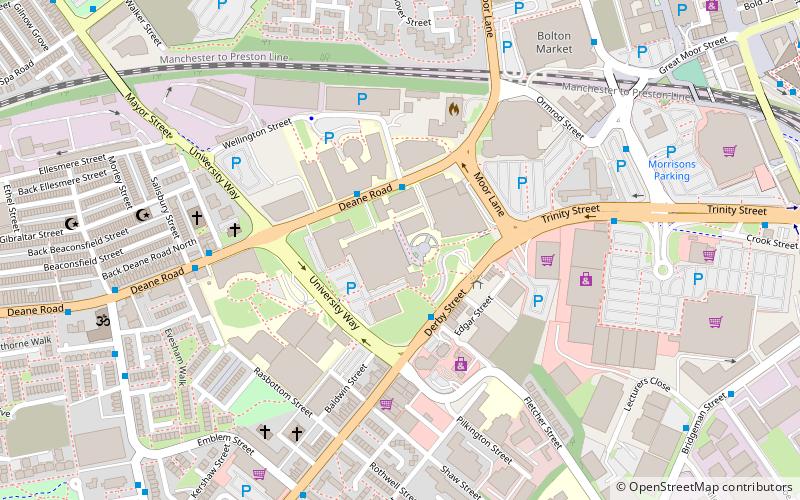 University of Bolton location map