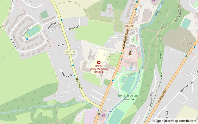 Holme Valley Memorial Hospital location map