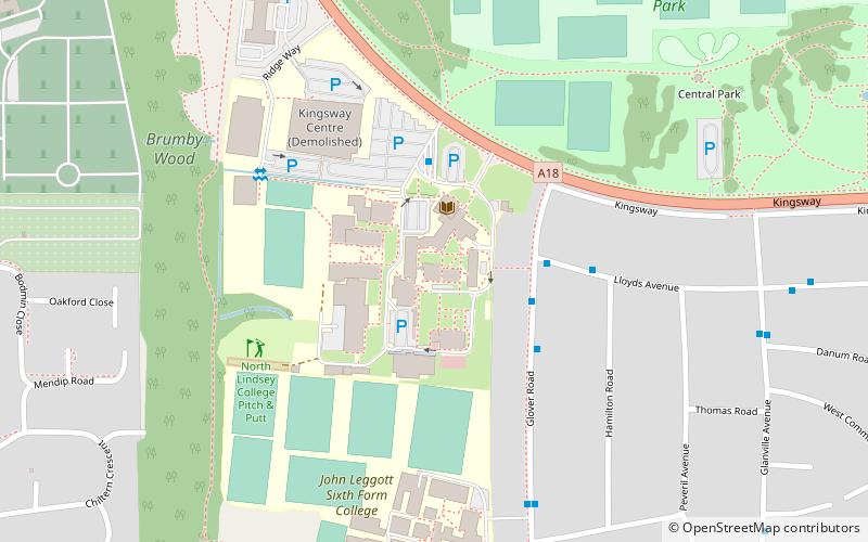 north lindsey college scunthorpe location map