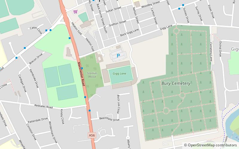 Gigg Lane location map