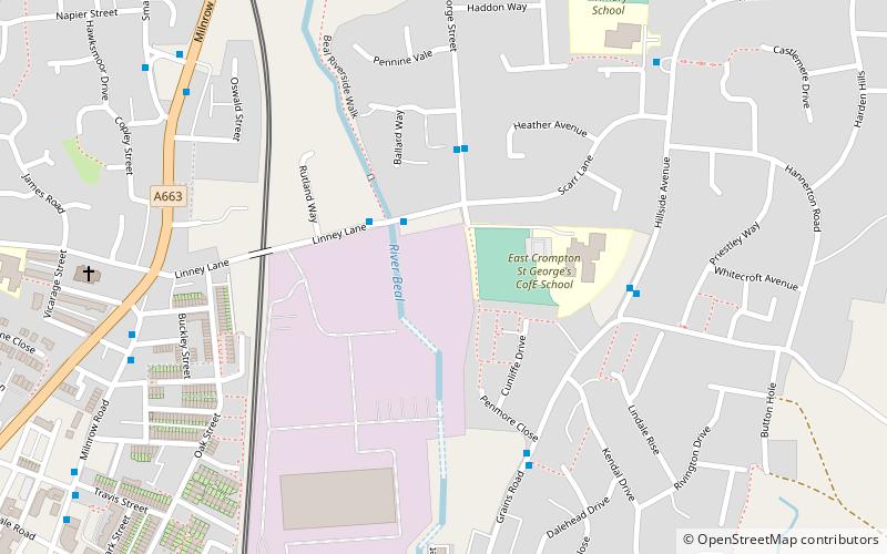 newby mill shaw and crompton location map