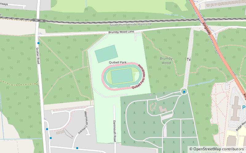 Quibell Park Stadium location map