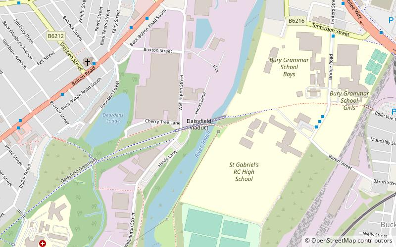 Daisyfield Viaduct location map