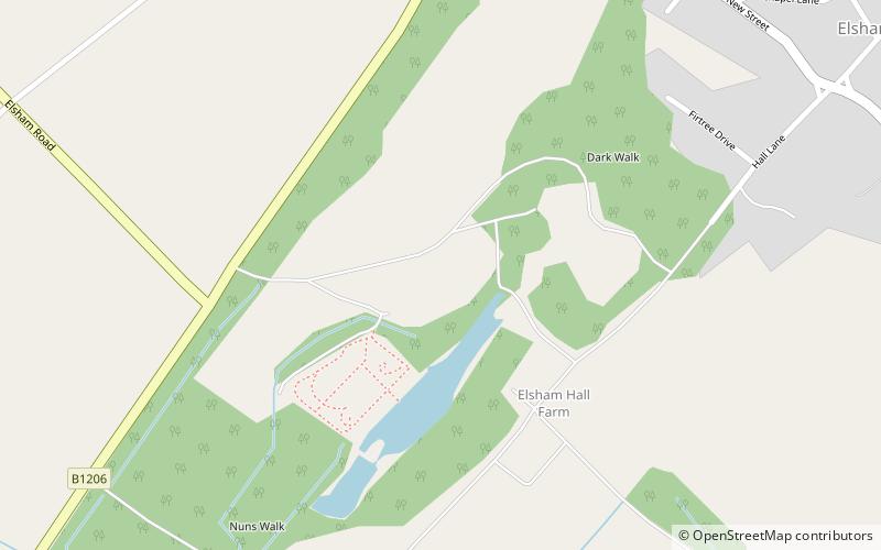 Elsham Priory location map