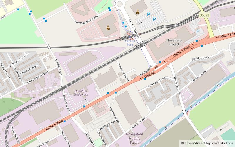 Manchester Central location map