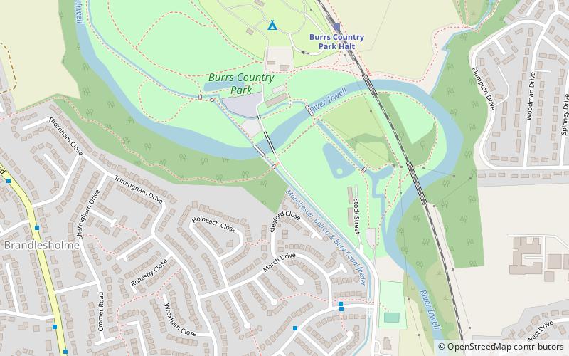 Burrs Country Park location map