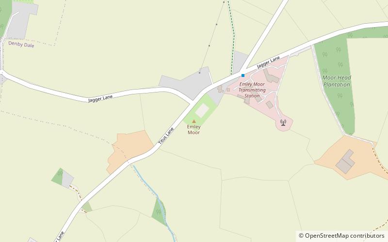 Emley Moor location map