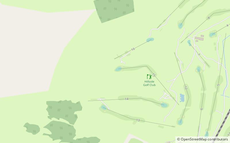 Hillside Golf Club location map